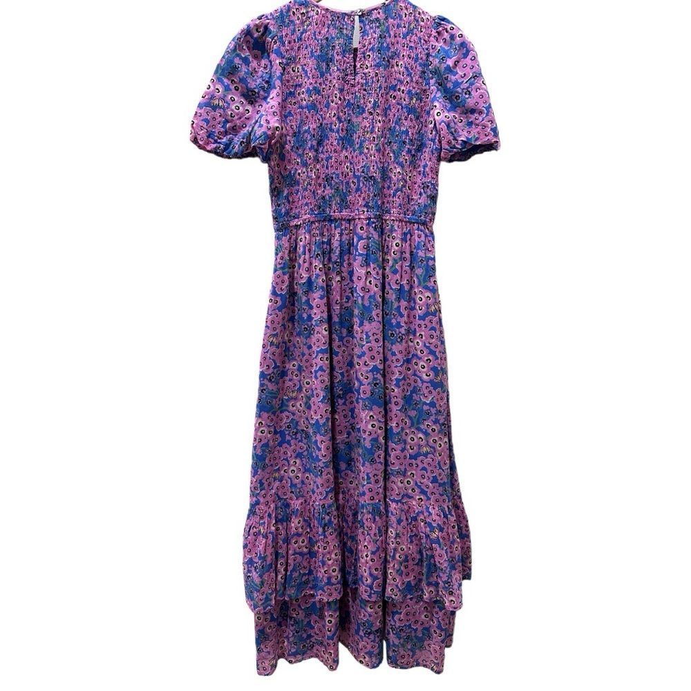 Banjanan Pink & Blue Floral Midi Dress - Picture 11 of 16